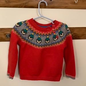 Baby Boden cute winter penguin sweater